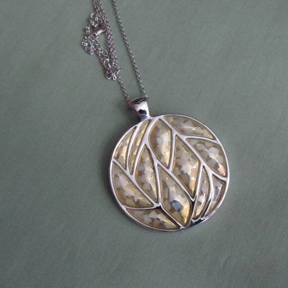 Lia Sophia Pendant Necklace In Enamel & Silver Tone - Picture 6 of 6